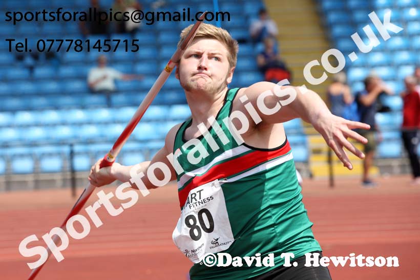 Senior mens javelin, Northern Senior and Under-20s Champs., Sports City, Manchester. Photo: David T. Hewitson/Sports for All Pics